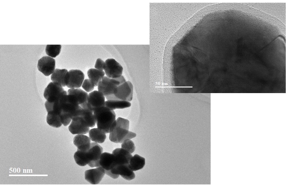 金屬奈米粒子明場影像